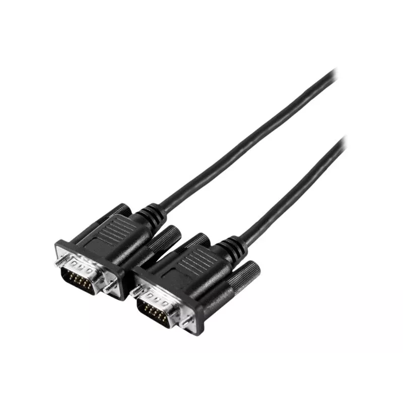 EXERTIS CONNECT SVGA monitoriaus kabelis Eco, 15-pin HD D-Sub vyriškas-vyriškas, 10,0 m, juodas 117740