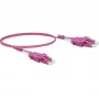 EXERTIS CONNECT OM4 Uniboot LC Duplex į LC Duplex šviesolaidinis komutacinis kabelis, 50/125 µm, Erika Violet, 5 m 392954