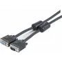 EXERTIS CONNECT SVGA monitoriaus laidas, 15-pin HD D-Sub vyriškas/moteriškas, 10,0 m, juodas 119840