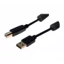 Exertis Connect USB 2.0 Type-A male to Type-B male kabelis, 3 m, juodas 532432