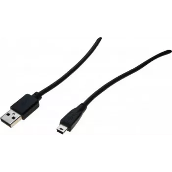 Exertis Connect USB 2.0 laidas, USB-A (vyriškas) į Mini-USB Type B (vyriškas), 5,0 m, juodas 532418