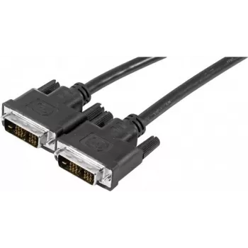 EXERTIS CONNECT DVI-D Single Link monitoriaus kabelis, 18+1 kontaktų, male to male, 1,8 m, juodas 127475