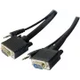 EXERTIS CONNECT S-VGA monitoriaus kabelis su audio, 15-pin HD D-Sub male to male, 5,0 m, juodas 137221