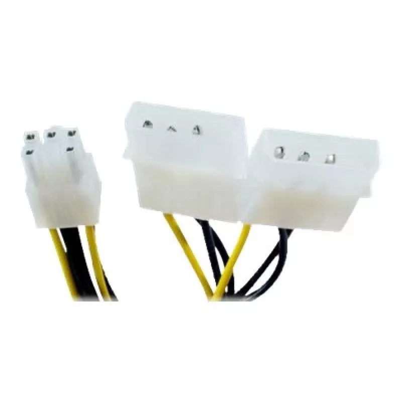 EXERTIS CONNECT Molex į PCI-E maitinimo adapterio kabelis, 25 cm 146691