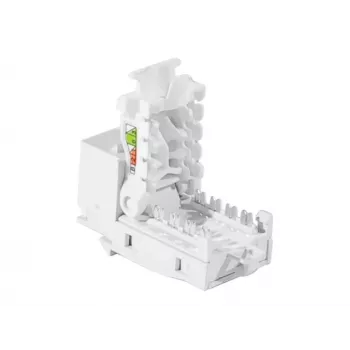 TECLINE RJ45 Keystone Jack, Cat.6 UTP, be įrankių, baltas 272883