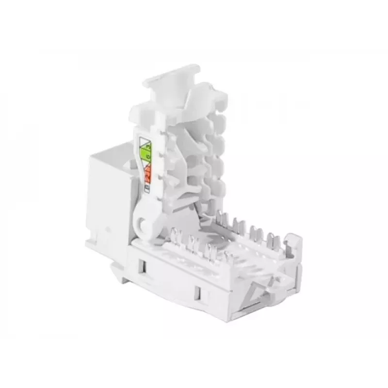 TECLINE RJ45 Keystone Jack, Cat.6 UTP, be įrankių, baltas 272883