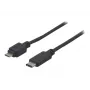 EXERTIS CONNECT USB 2.0 kabelis, USB Type-C į Micro-B, juodas, 1,0 m 150301