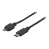 EXERTIS CONNECT USB 2.0 kabelis, USB Type-C į Micro-B, juodas, 1,0 m 150301