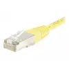 EXERTIS CONNECT Cat.6 F/UTP komutacinis kabelis, geltonas, 10 m, plonas apsauga nuo perlenkimo 245560