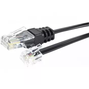 EXERTIS CONNECT telefono kabelis RJ11 vyriškas į RJ45 vyrišką, juodas, 10 m, EXC285011