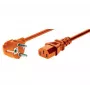 EXERTIS CONNECT 1,8 m oranžinis maitinimo kabelis su kampuotu Schuko kištuku ir IEC C13 jungtimi 808072
