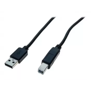 EXERTIS CONNECT USB 2.0 High Speed kabelis, USB Type-A male į USB Type-B male, juodas, 5,0 m (352451)