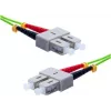 EXERTIS CONNECT OM5 SC Duplex – SC Duplex šviesolaidinis komutacinis kabelis, 50/125 µm, LSZH, žalios spalvos, 10 m 392906