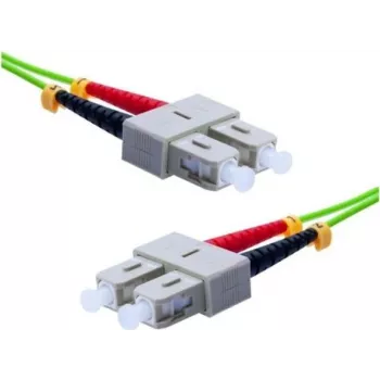 EXERTIS CONNECT OM5 SC Duplex – SC Duplex šviesolaidinis komutacinis kabelis, 50/125 µm, LSZH, žalios spalvos, 10 m 392906