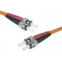 Exertis Connect ST/UPC į ST/UPC daugiamodis dvigubas optinis komutacinis kabelis, OM2 50/125µm, LSZH, oranžinis, 10m 392716