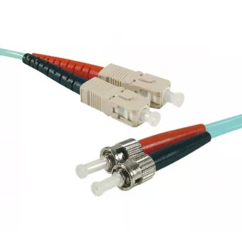 Exertis Connect HD OM3 šviesolaidinis komutacinis kabelis, 50/125 µm, 2x ST į SC Duplex, akvamarino spalvos, 15 m 392767