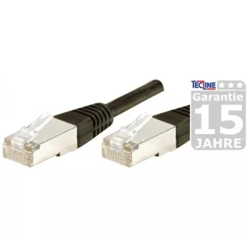 EXERTIS CONNECT CAT.6 F/UTP lauko komutacinis kabelis, juodas, 1,0 m 845039