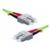 EXERTIS CONNECT OM5 SC Duplex į SC Duplex UPC šviesolaidinis komutacinis kabelis, 50/125 µm, kalkių žalios spalvos, 5 m 392904