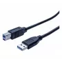 Exertis Connect USB 3.0 Type-A vyriška į Type-B vyriška laidas, 0,5 m, juodas 532463