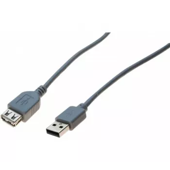 Exertis Connect USB 2.0 prailginimo kabelis - USB-A kištukas į USB-A lizdą, 3 m, pilkas 532509