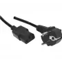 Exertis Connect maitinimo kabelis, kampuotas Schuko kištukas į IEC C13 lizdą, be halogenų, juodas, 1,8 m (807950)