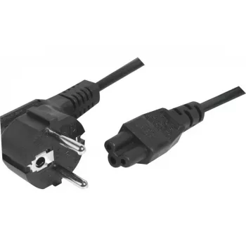 Exertis Connect maitinimo laidas su kampuotu Schuko kištuku ir IEC C5 jungtimi, juodas, 1,0 m 808359