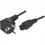 Exertis Connect maitinimo laidas su kampuotu Schuko kištuku ir IEC C5 jungtimi, juodas, 1,0 m 808359