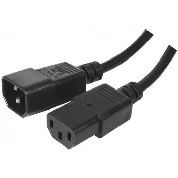 Exertis Connect IEC maitinimo laidas C14 į C13, be halogenų, juodas, 1,8 m 807952