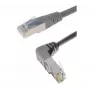 Exertis Connect Cat. 6A S/FTP (PiMF) komutacinis kabelis, kampuotas į tiesų, pilkas, 0,7 m 854302