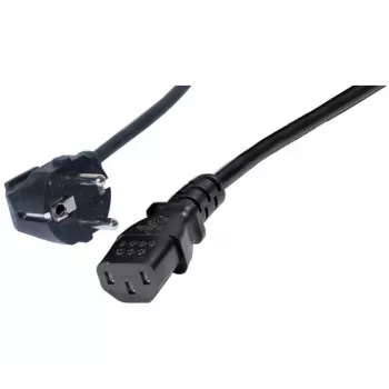 Exertis Connect maitinimo laidas su kampuotu Schuko ir IEC C13, 1 m, juodas 808008