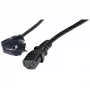 Exertis Connect maitinimo laidas su kampuotu Schuko ir IEC C13, 1 m, juodas 808008
