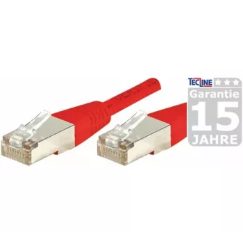 EXERTIS CONNECT Cat.6 F/UTP komutacinis kabelis, raudonas, 20 m, RJ45, Slimline Boot, 1 Gbps 853326