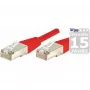 EXERTIS CONNECT Cat.6 F/UTP komutacinis kabelis, raudonas, 20 m, RJ45, Slimline Boot, 1 Gbps 853326