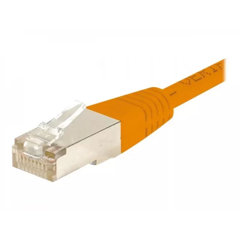 EXERTIS CONNECT CAT6 F/UTP komutacinis kabelis, oranžinis, 25 m, plonas su apsauga nuo užkabinimo 853339