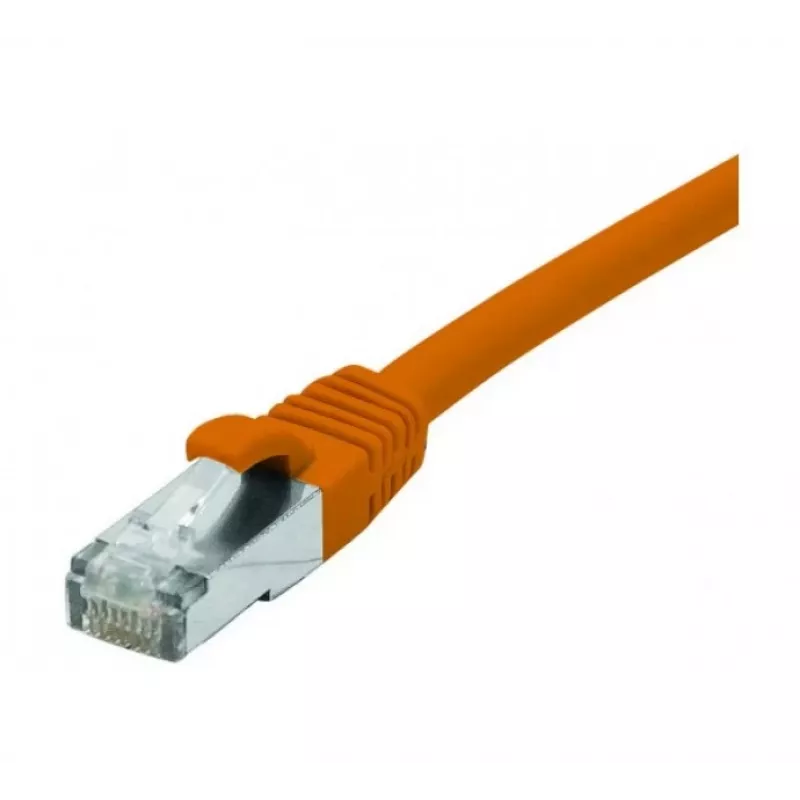 EXERTIS CONNECT Cat6 F/UTP komutacinis kabelis, PoE, LSZH, oranžinis, 1m 854422