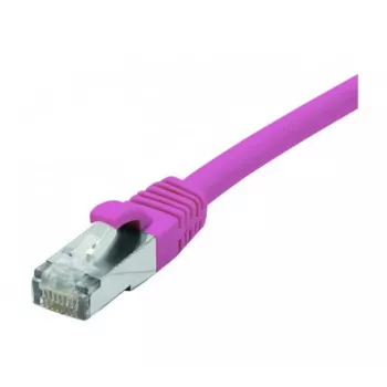 EXERTIS CONNECT Cat 6 F/UTP komutacinis kabelis, PoE, LSZH, rožinis, 5 m, RJ45, Snagless 854436
