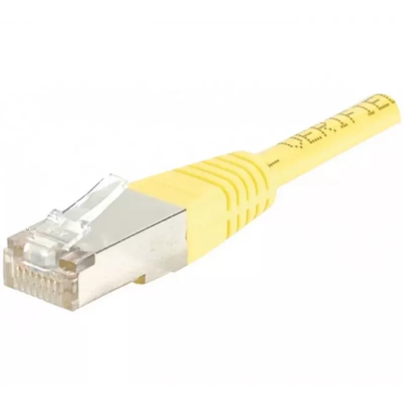 EXERTIS CONNECT CAT6 F/UTP komutacinis kabelis, geltonas, 50 m, Slim Boot, LSZH 853353