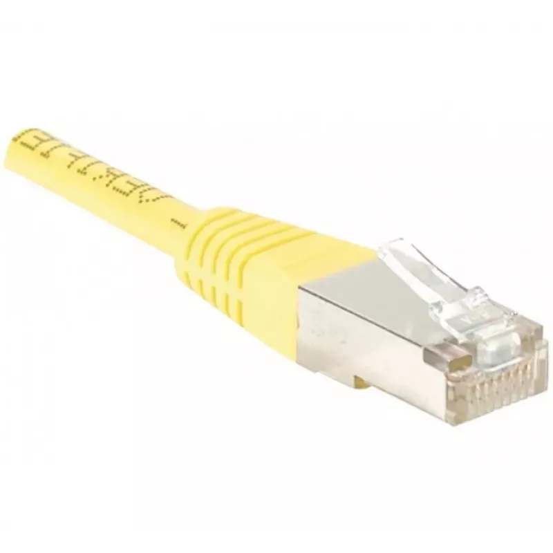 EXERTIS CONNECT CAT6 F/UTP komutacinis kabelis, geltonas, 50 m, Slim Boot, LSZH 853353