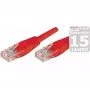 EXERTIS CONNECT Cat.5e U/UTP komutacinis kabelis, raudonas, 5,0 m, plonu apsauginiu antgaliu 853946