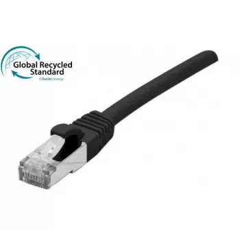 EXERTIS CONNECT Cat. 6A S/FTP komutacinis kabelis, 2 m, juodas, be halogenų, TPE, snagless 854550