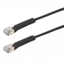 Exertis Connect RJ45 komutacinis kabelis, Cat. 6A, F/FTP, kampuotas, be halogenų, juodas, 2,0 m (854014)