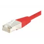 EXERTIS CONNECT Cat6 F/UTP komutacinis kabelis, raudonas, 50m, su plonu apsauginiu lankstu 853351