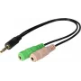 Exertis Connect CTIA ausinių adapteris - 3,5 mm TRRS į du TRS (ausinių/mikrofono skirstytuvas) 721135