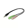Exertis Connect CTIA ausinių adapteris - 3,5 mm TRRS į du TRS (ausinių/mikrofono skirstytuvas) 721135