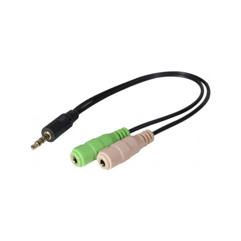 Exertis Connect CTIA ausinių adapteris - 3,5 mm TRRS į du TRS (ausinių/mikrofono skirstytuvas) 721135