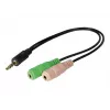 Exertis Connect CTIA ausinių adapteris - 3,5 mm TRRS į du TRS (ausinių/mikrofono skirstytuvas) 721135