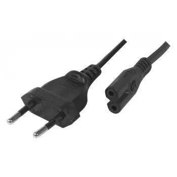 Exertis Connect maitinimo laidas, Europlug į Euro 8 lizdą, juodas, 1,0 m (808308)