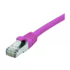 EXERTIS CONNECT Cat 6 F/UTP komutacinis kabelis, PoE, be halogenų, rausvas, 0,3 m 854431