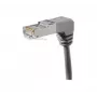 EXERTIS CONNECT Cat.6A S/FTP komutacinis kabelis, 2,0 m, pilkas, kampu žemyn nukreipti jungtys 854289