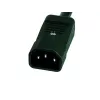 EXERTIS CONNECT 19 inch 1U 9 lizdų IEC C13 PDU, aliuminio korpusas, 2,5 m kabelis, juodas 808901